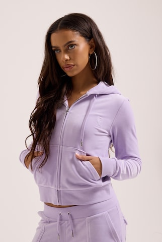 Juicy Couture Petite Кофта на молнии 'ROBERTSON' в Лиловый: спереди