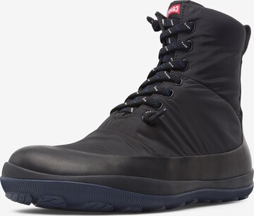 CAMPER Lace-Up Boots in Black: front