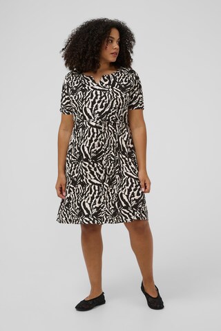 KAFFE CURVE Jurk in Zwart