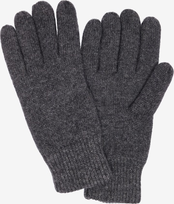 SELECTED HOMME Full Finger Gloves 'Cray' in Grey: front