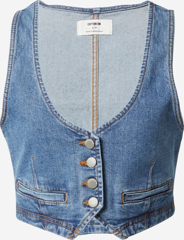 Cotton On Vest in Blue: front