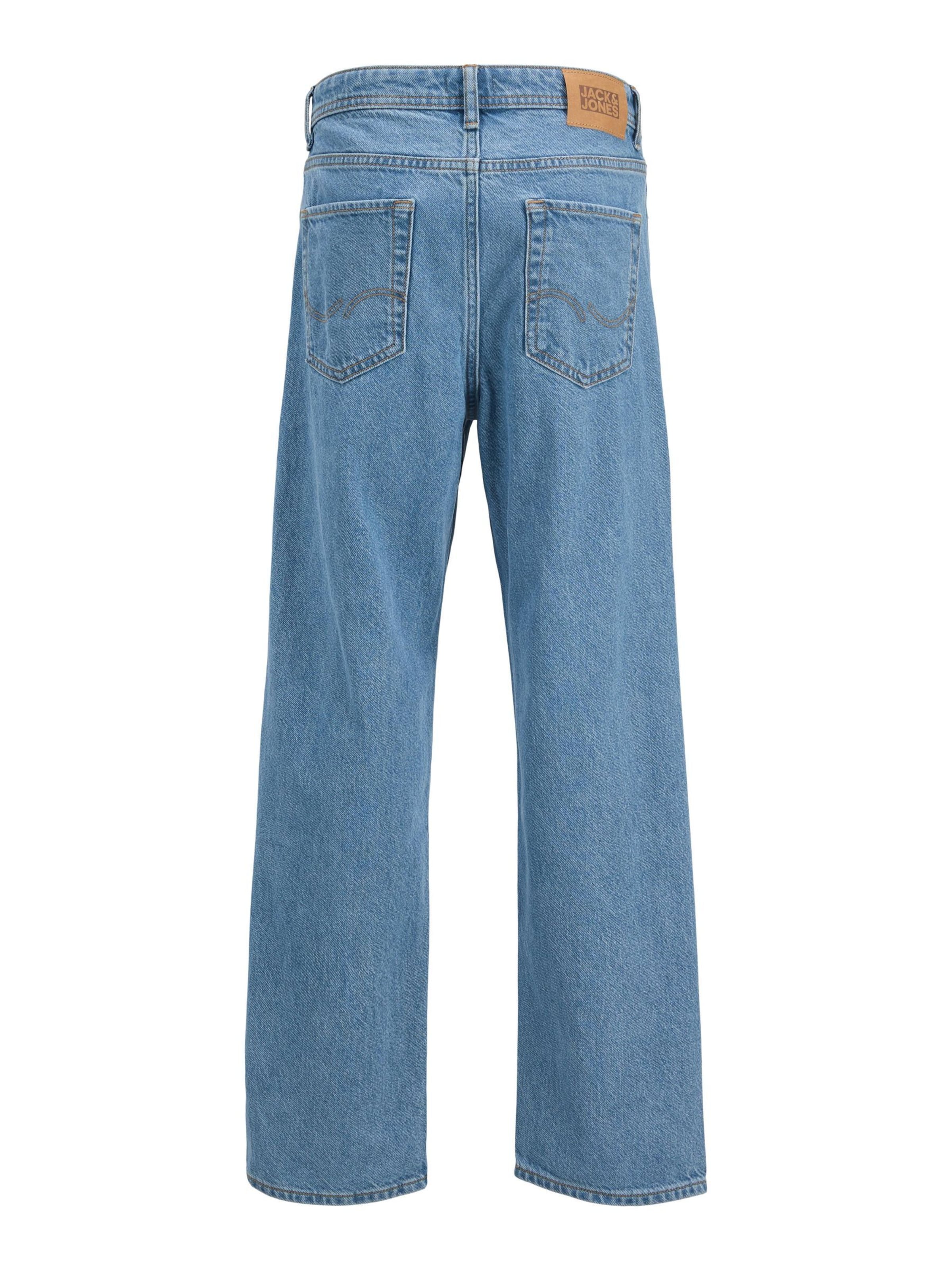 Loosefit Jean 'JJICHRIS JJORIGINAL' Jack & Jones Junior en bleu : devant