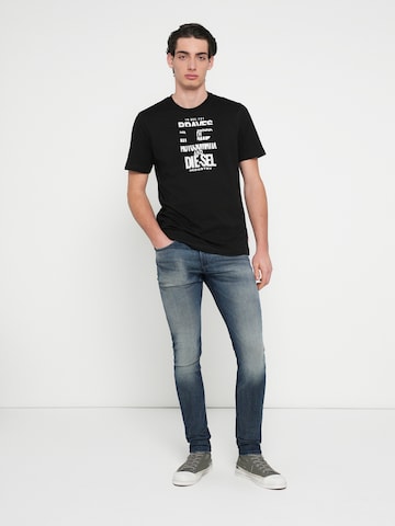 DIESEL Shirt 'T-ADJUST-V9' in Black