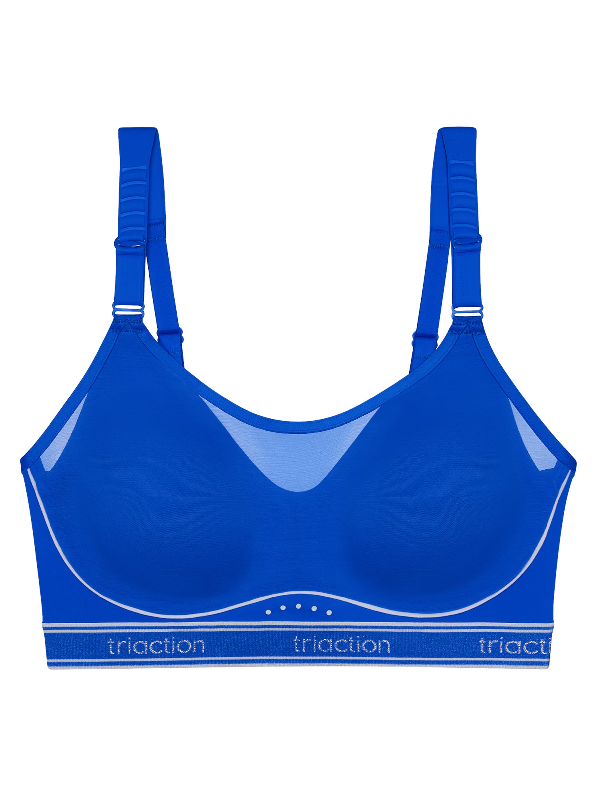 Triumph Triaction Bra 'Cardio Breeze' in Blue: front
