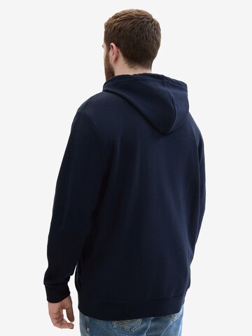 TOM TAILOR Men + Sweat jacket in Blue