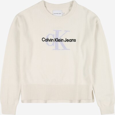 Calvin Klein Jeans Пуловер в слонова кост, Преглед на продукта