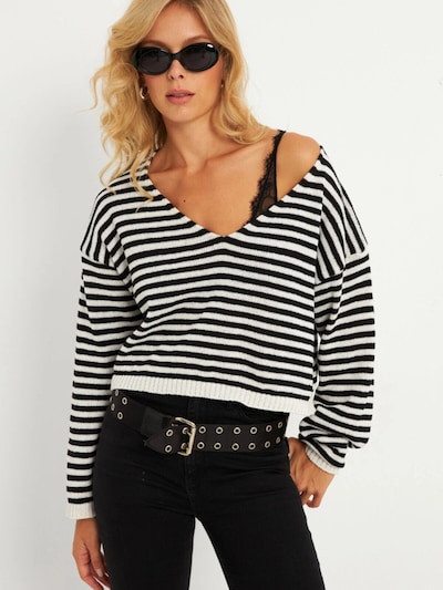 Cool & Sexy Neulepaita värissä musta / valkoinen, Tuotenäkymä