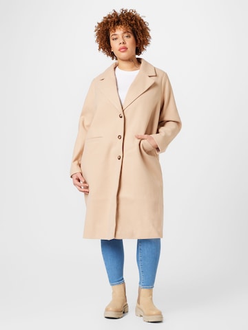 Manteau mi-saison Dorothy Perkins Curve en beige : devant