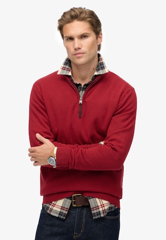 Pull-over 'Essentials' Superdry en rouge : devant