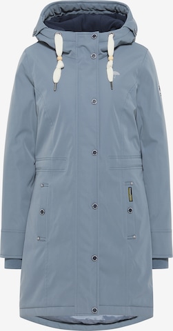 Schmuddelwedda Winter Coat in Blue: front