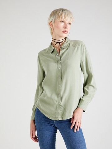 Marks & Spencer Blouse in Groen: voorkant