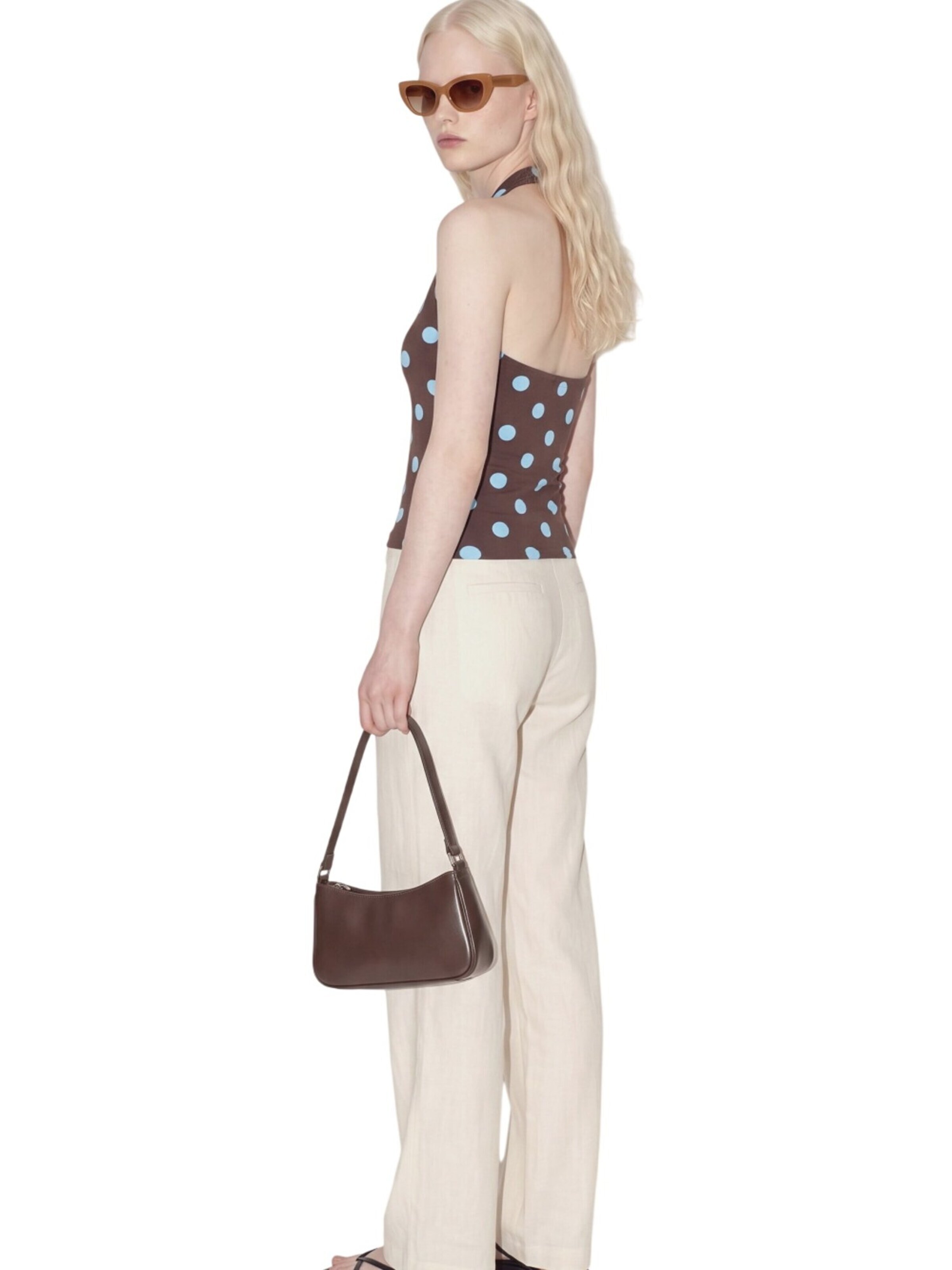 Alexa Dash Blouse in Brown