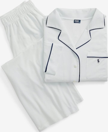 Pyjama ' Polo Essentials ' Polo Ralph Lauren en blanc : devant