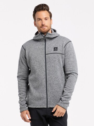 Haglöfs Athletic Fleece Jacket 'Swook' in Grey: front