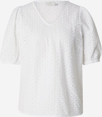 Kaffe - Blusa 'Kio' em branco: frente