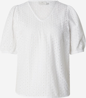 Kaffe - Blusa 'Kio' en blanco: frente