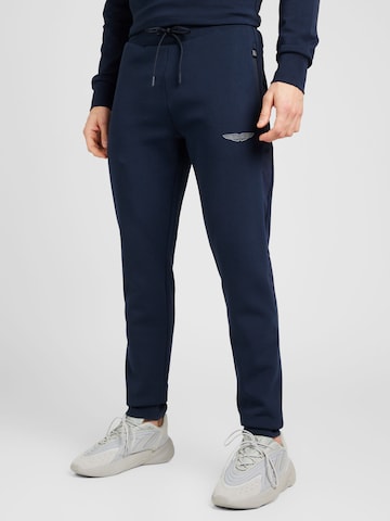 Effilé Pantalon Hackett London en bleu : devant