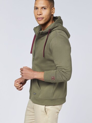 CHIEMSEE Zip-Up Hoodie in Green