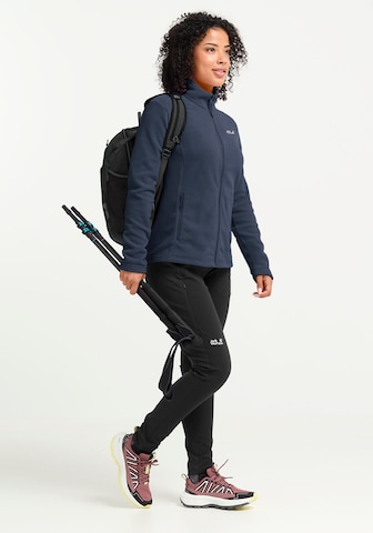 JACK WOLFSKIN Athletic Fleece Jacket in Blue