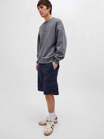 JACK & JONES Loosefit Cargobukser 'JPSTCOLE MATEO' i blå