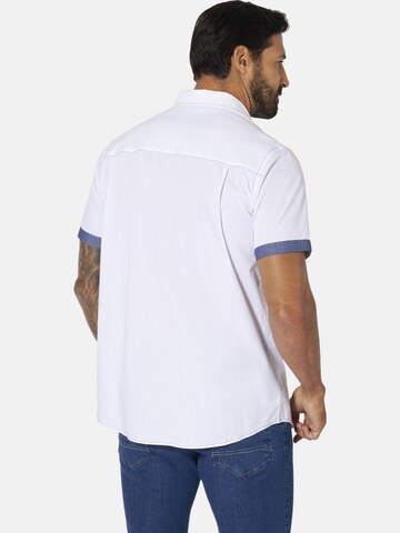 Jan Vanderstorm Comfort Fit Hemd 'Henoch' in Blau