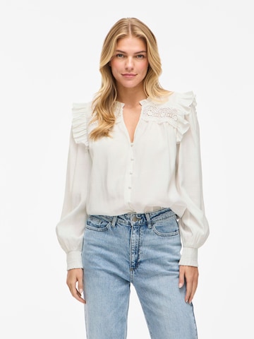 VILA Blouse 'VIKomma' in Wit: voorkant