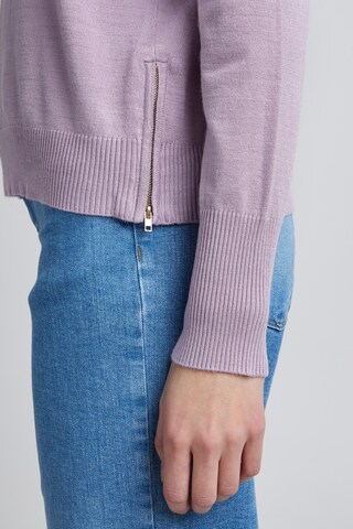 PULZ Jeans Sweater 'SARA' in Purple