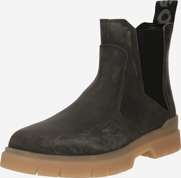 HUGO - Botas Chelsea 'Ryan' en gris: frente