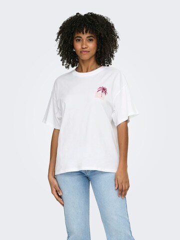 ONLY Tricot 'Mila' in Wit: voorkant