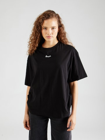 T-shirt BOSS Orange en noir : devant