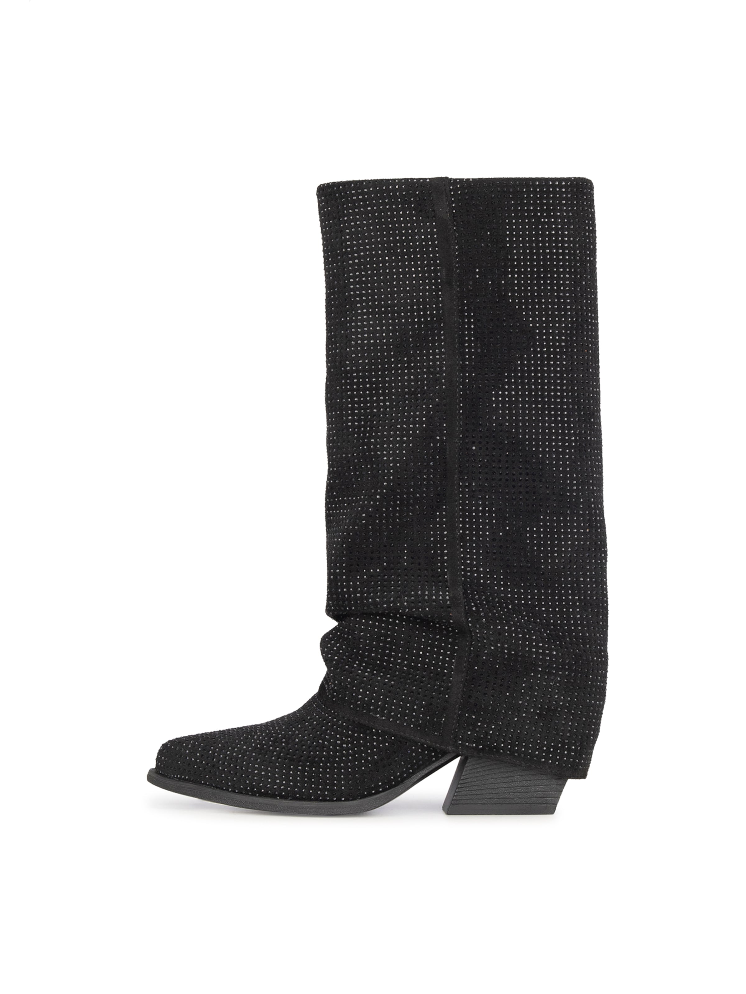 Bottes 'Lois' POSH by Poelman en noir : devant
