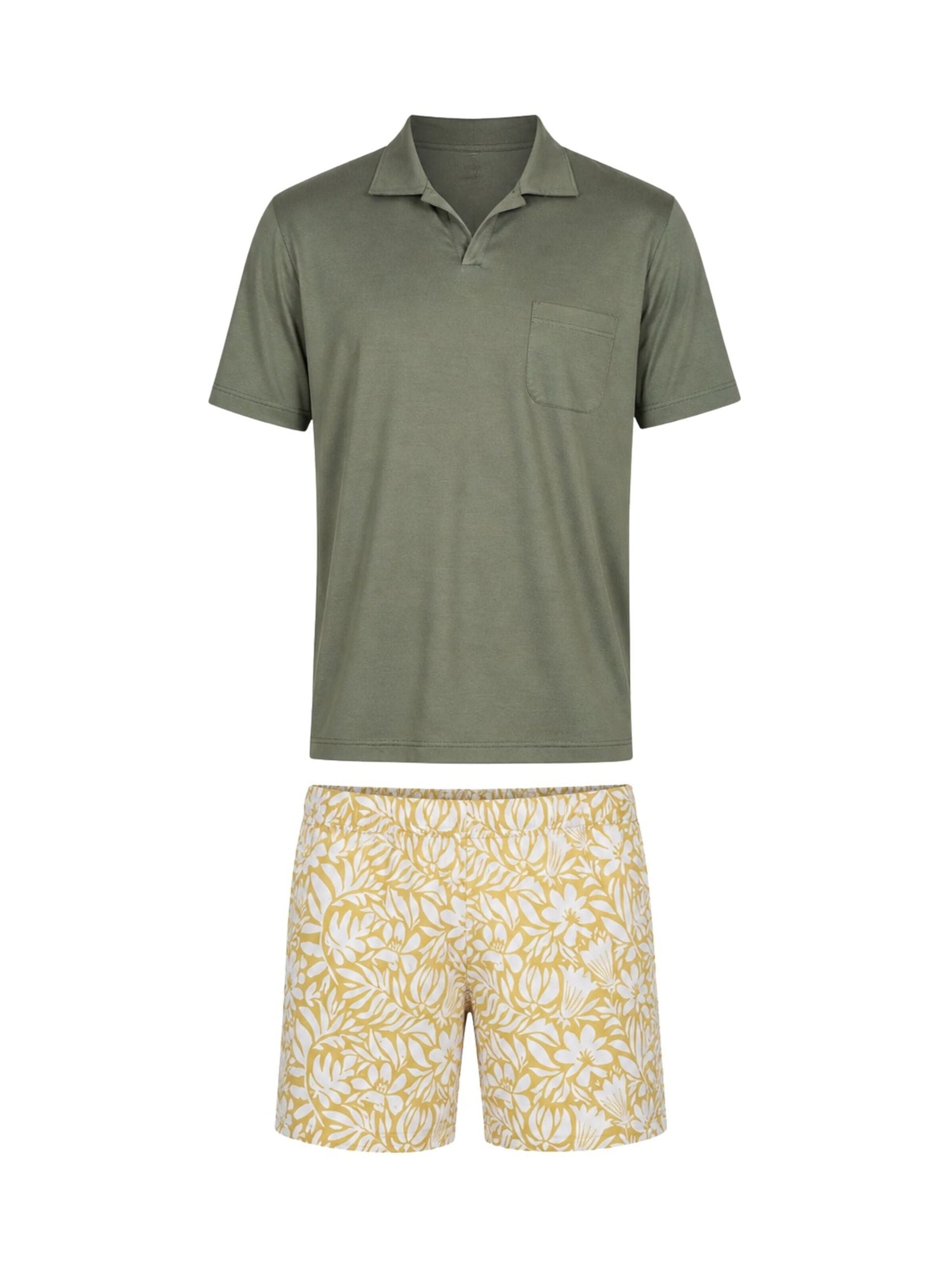 JULIPET Pajama short in Green: front