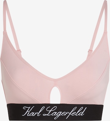 Bustino Reggiseno 'Hotel' di Karl Lagerfeld in rosa: frontale