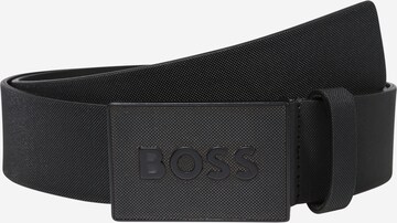 Ceinture BOSS en noir : devant