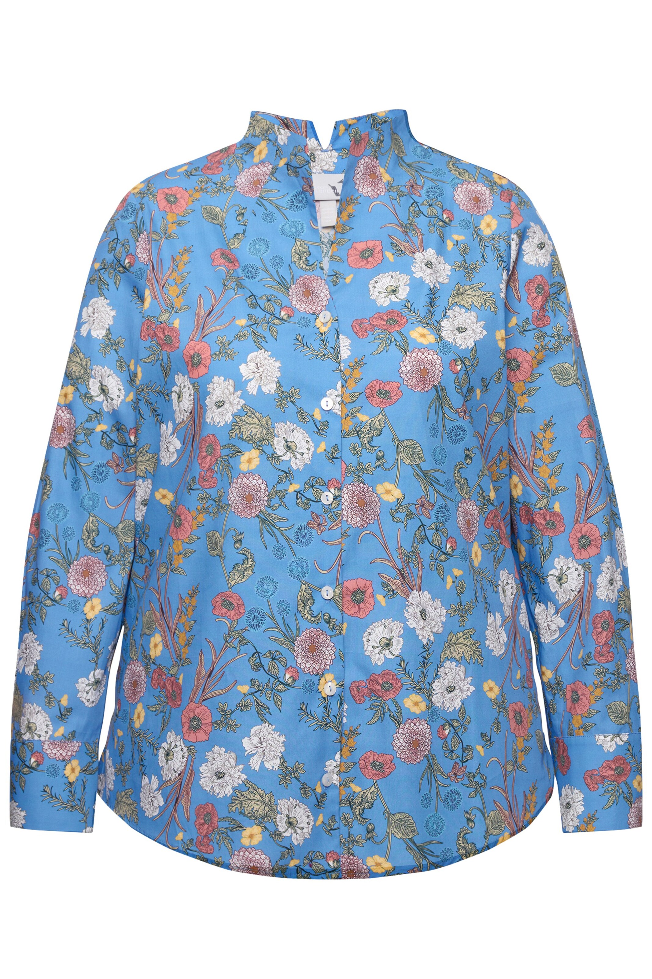 Ulla Popken Blouse in Blauw: voorkant