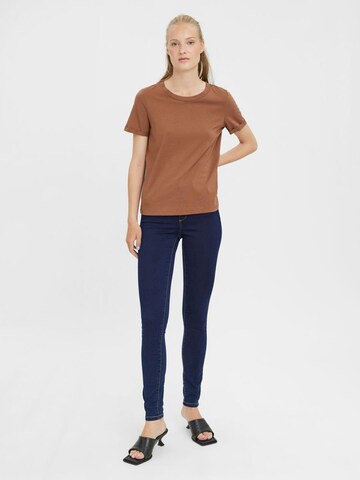 VERO MODA Shirt 'VMPaula' in Brown