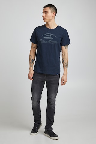 BLEND T-Shirt 'PILO' in Blau