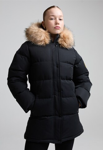 Zavetti Canada Parka 'Fiorella' in Schwarz: Vorderseite