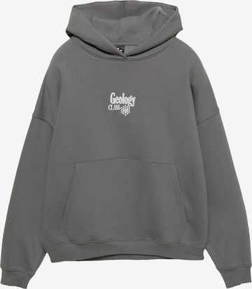 Pull&Bear Collegepaita 'MINERALS' värissä harmaa: etupuoli