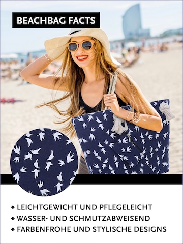 DonDon Beach Bag in Blue: front