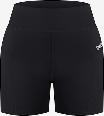 Skinny Pantalon de sport 'Althea Pro' Smilodox en noir : devant