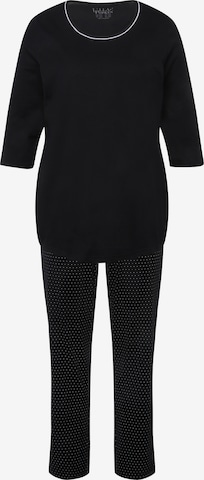 Ulla Popken Pajama in Black: front