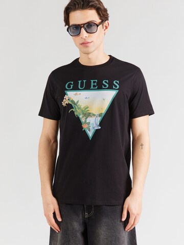 GUESS Shirt in Black: front