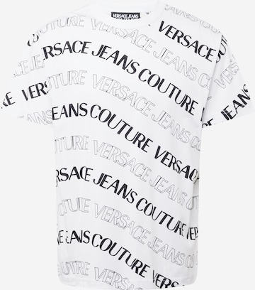 balts Versace Jeans Couture T-Krekls: no priekšpuses