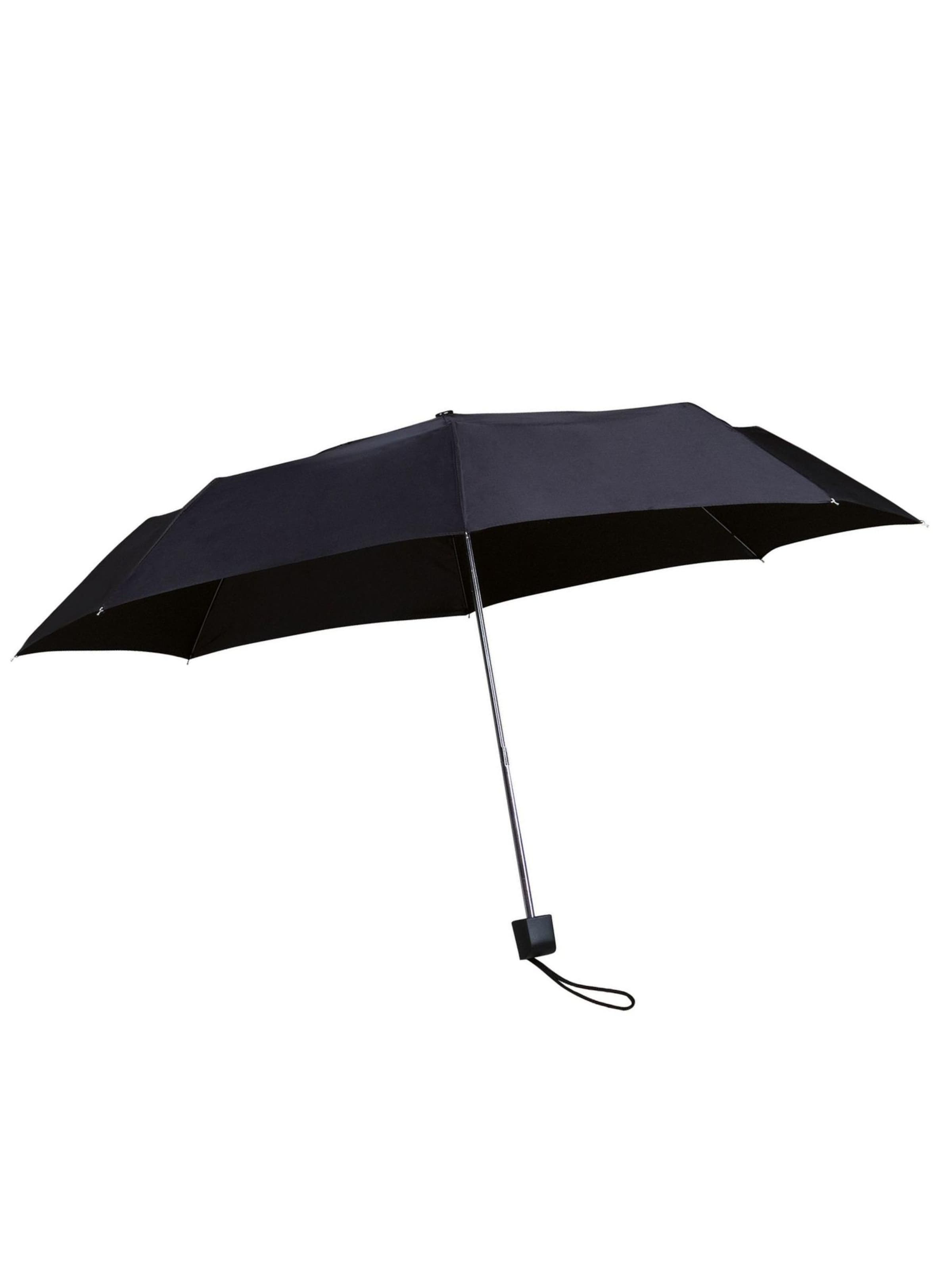 Maxte Regenschirm‌ in Schwarz: Vorderseite