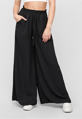 Wide Leg Pantalon Cloud5ive en noir : devant