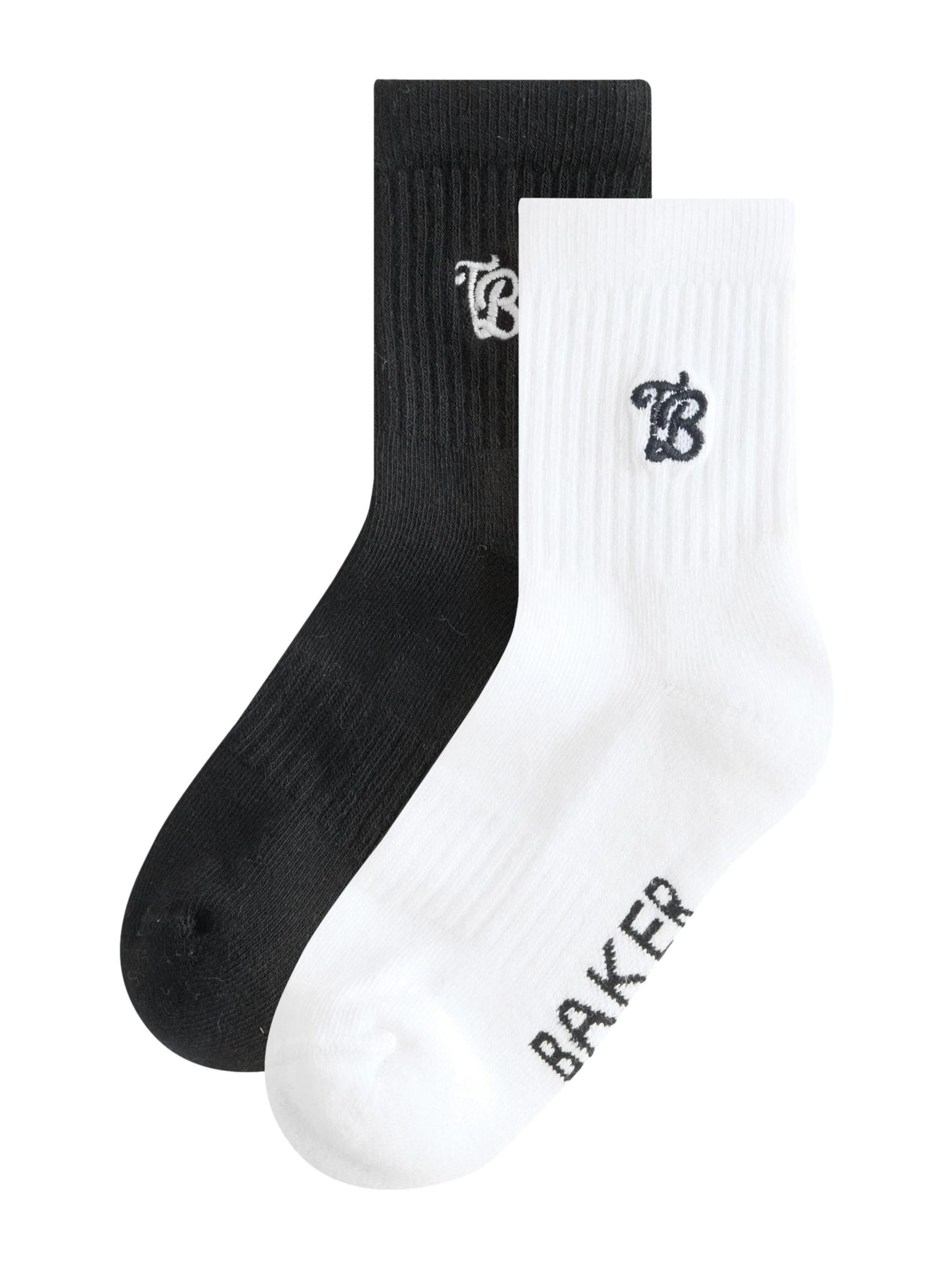 Baker by Ted Baker Къси чорапи в черно: отпред