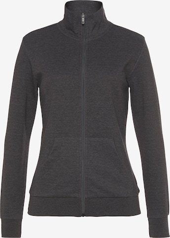 BENCH Zip-Up Hoodie in Grey: front