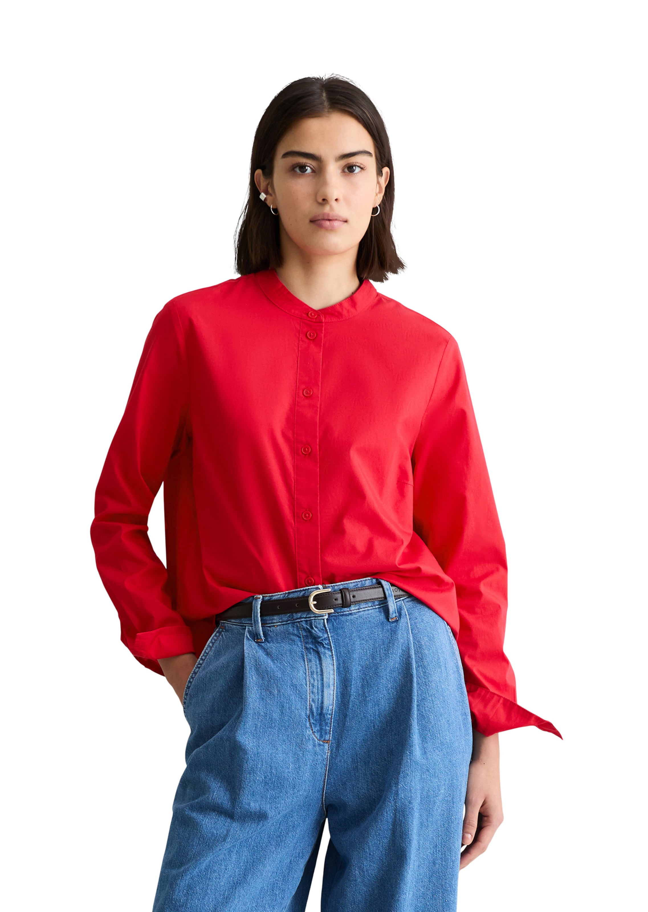 Marc O'Polo DENIM Bluse in Rot: Vorderseite