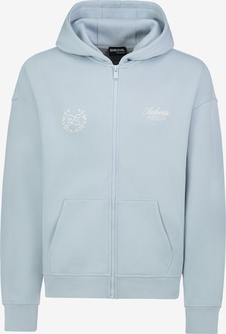 Sublevel Sweatjacke in Blau: Vorderseite